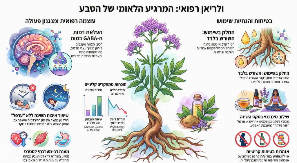 מדריך על ולריאן רפואי: המרגיע הלאומי של הטבע לטיפול בחרדה ונדודי שינה