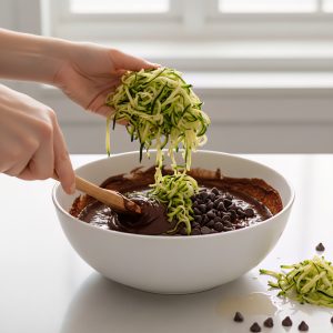 עוגת שוקולד זוקיני טבעונית