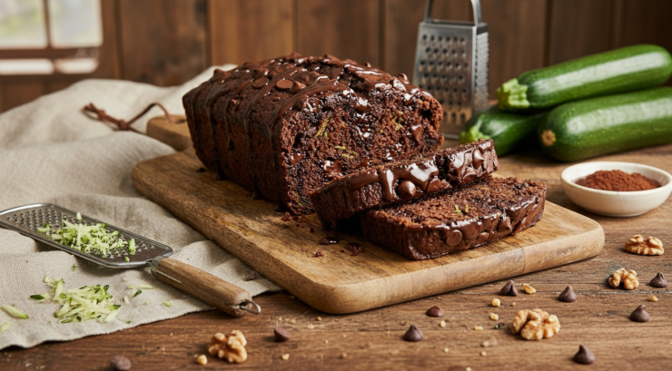 עוגת שוקולד זוקיני טבעונית