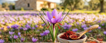 פרח כרכום זעפרן Crocus sativus סגולות