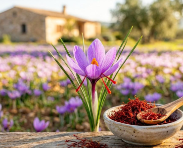 פרח כרכום זעפרן Crocus sativus סגולות