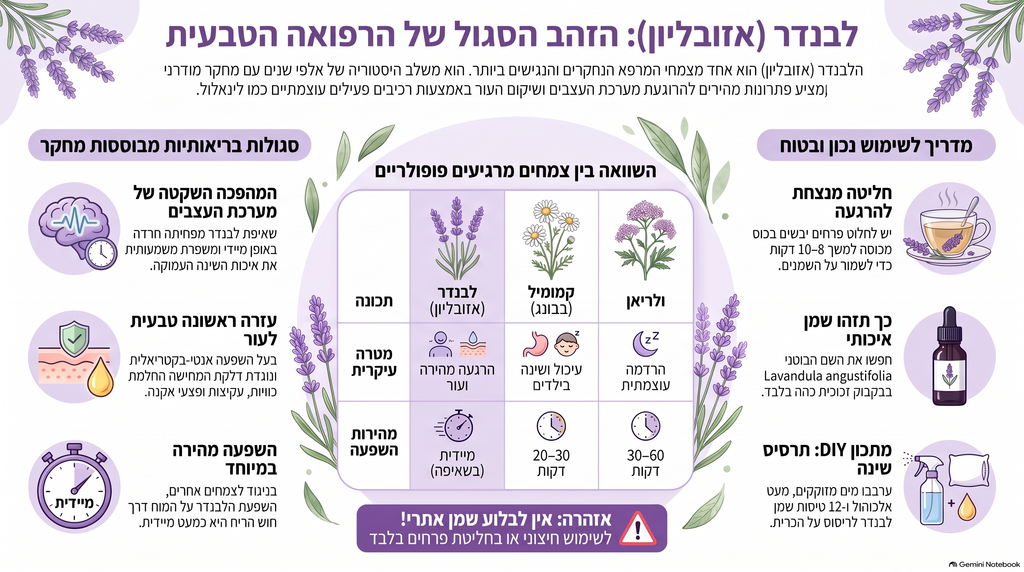 לבנדר אינפוגרפיקה משלימים